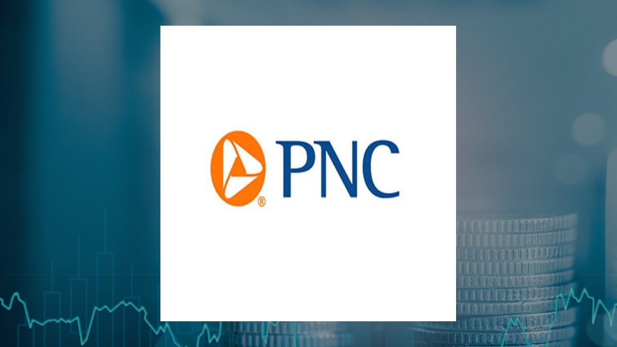 The PNC Financial Services Group logo with Finance background