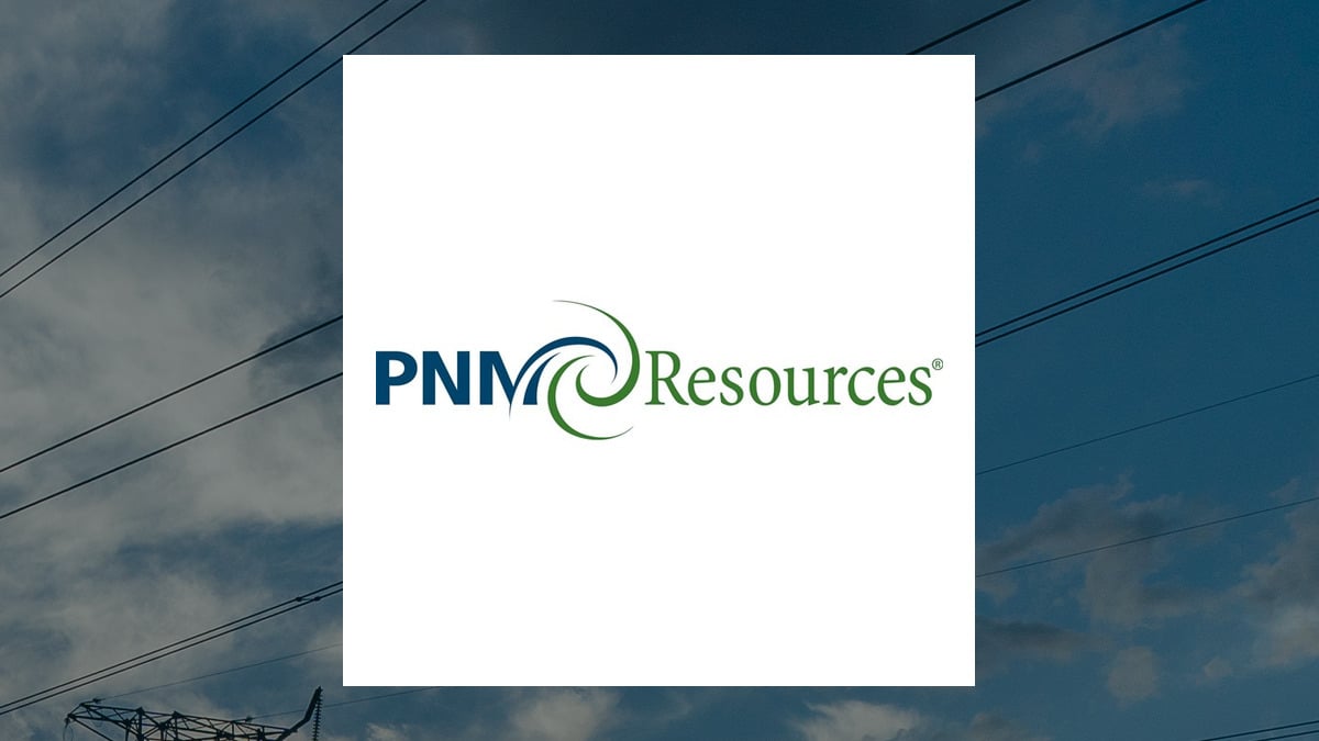PNM Resources logo with Utilities background