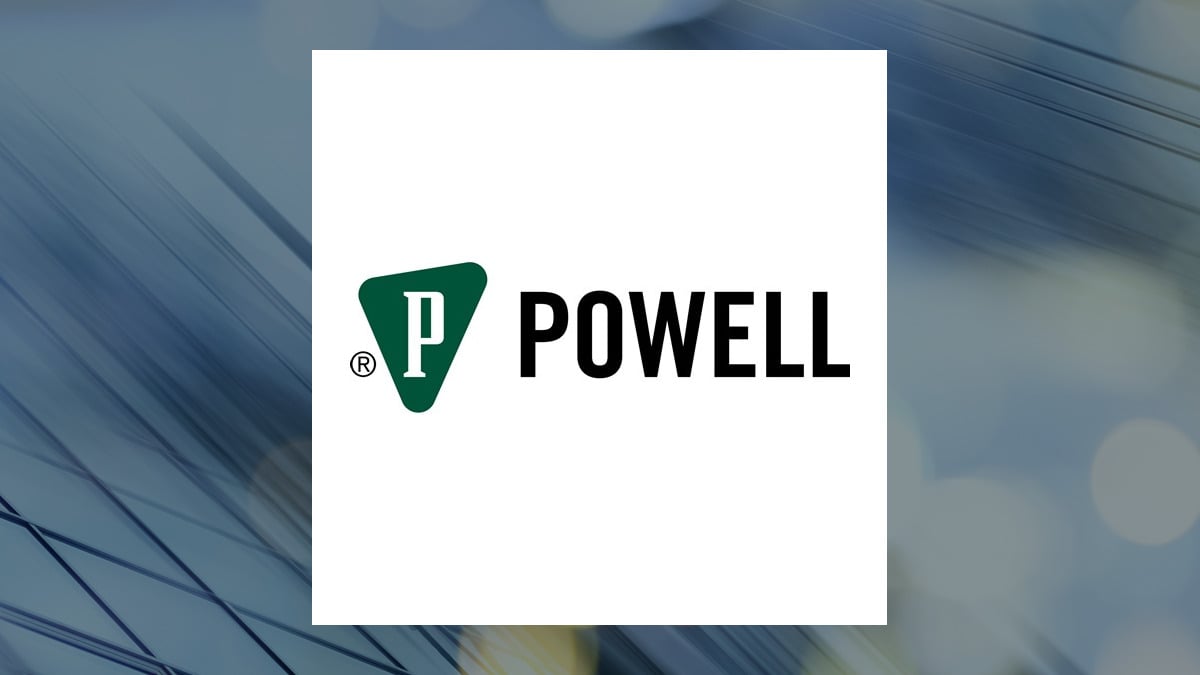 Powell Industries logo with Industrial Products background