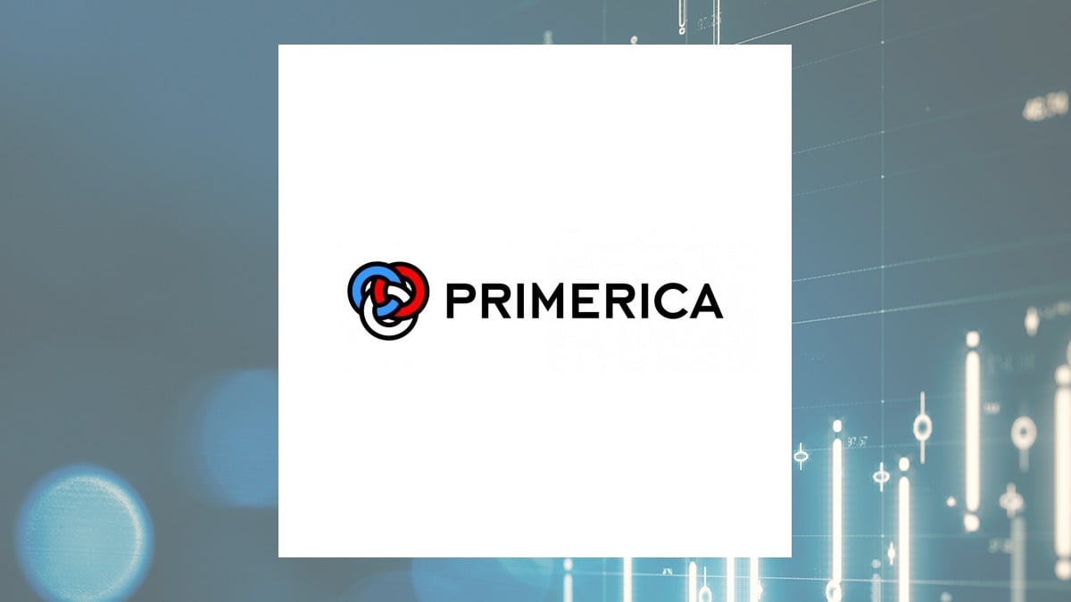 Primerica logo with Finance background