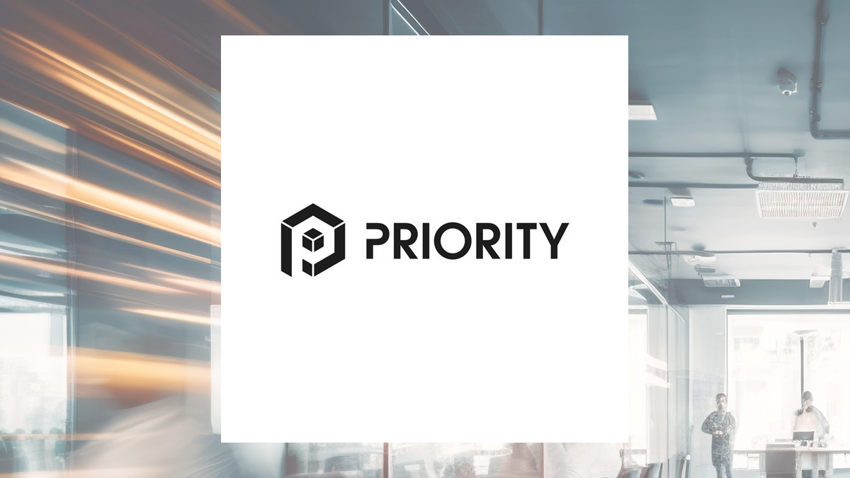 Priority Technology logo with Business Services background