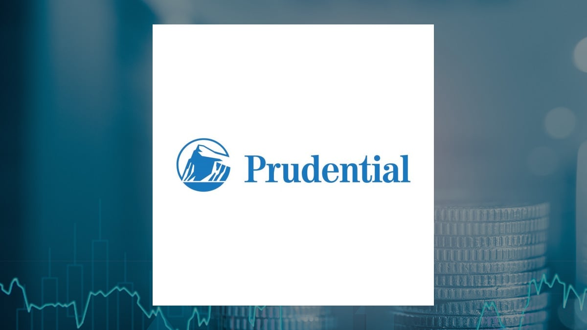 Prudential Financial logo with Finance background