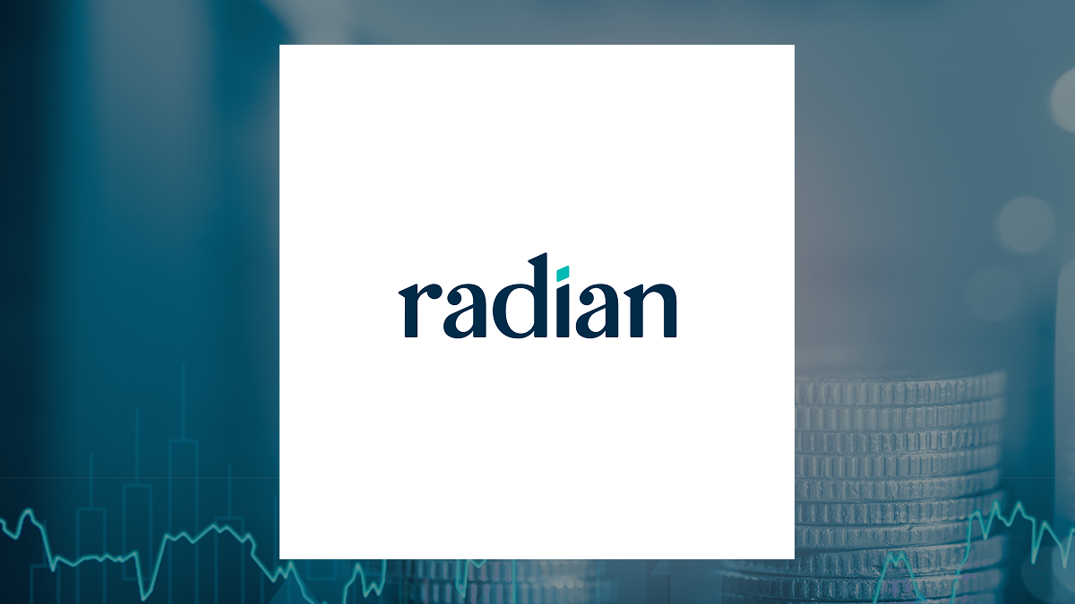 Radian Group logo with Finance background