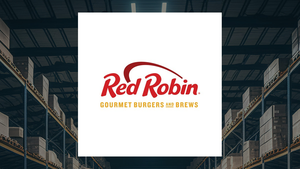 Red Robin Gourmet Burgers logo with Retail/Wholesale background