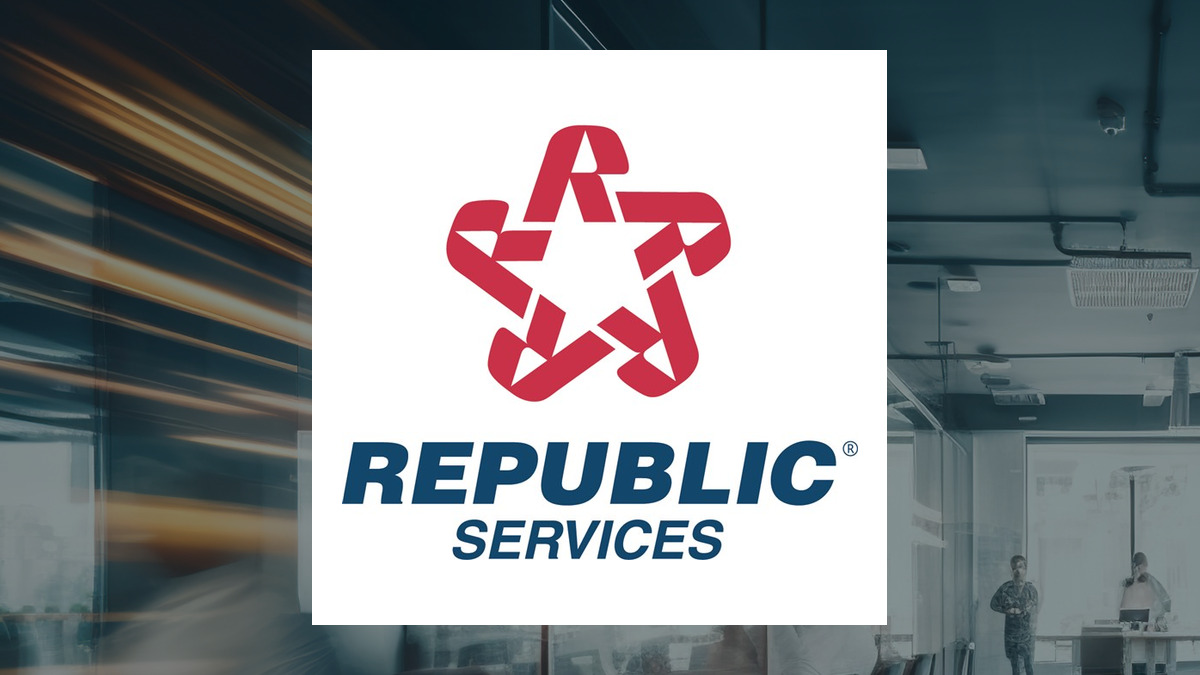 Republic Services logo with Business Services background