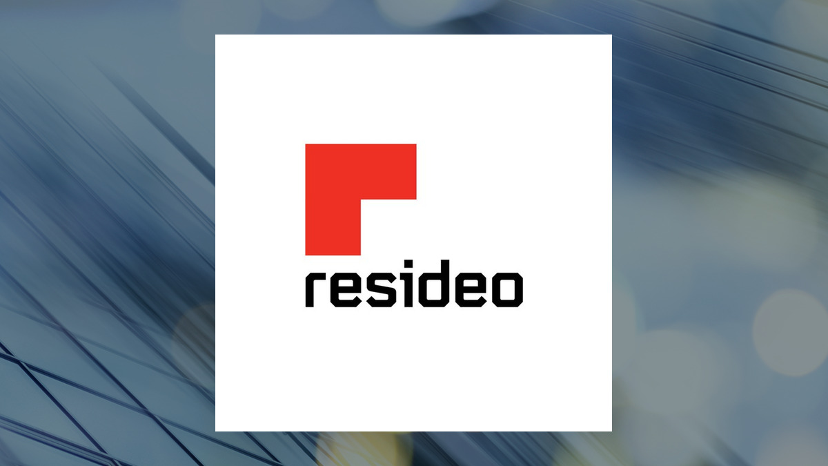 Resideo Technologies logo with Industrial Products background