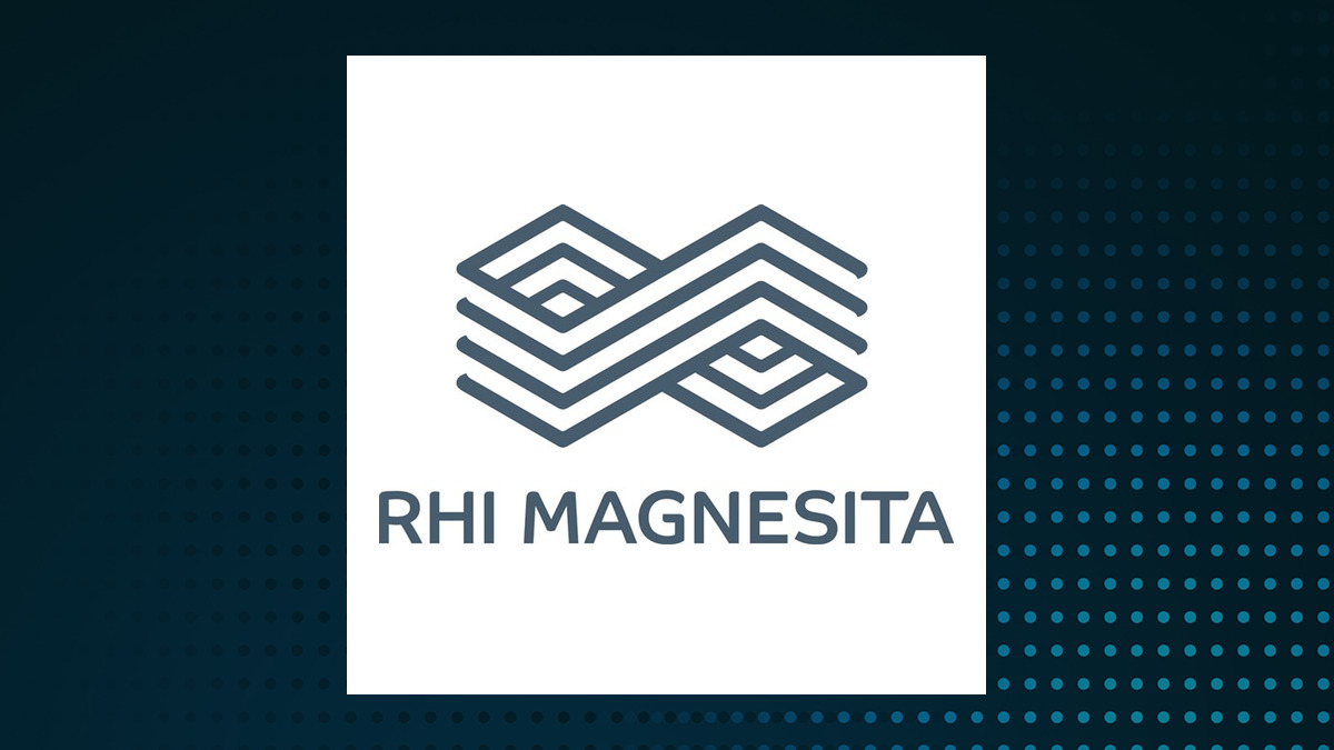 RHI Magnesita logo with Industrials background