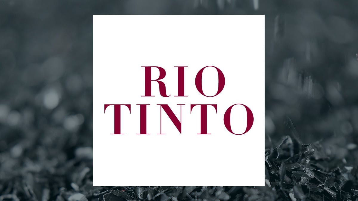 Rio Tinto Group logo with Basic Materials background