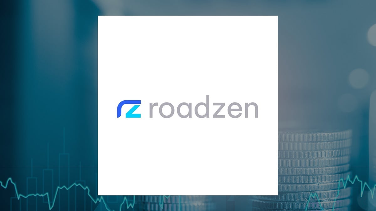 Roadzen logo with Finance background