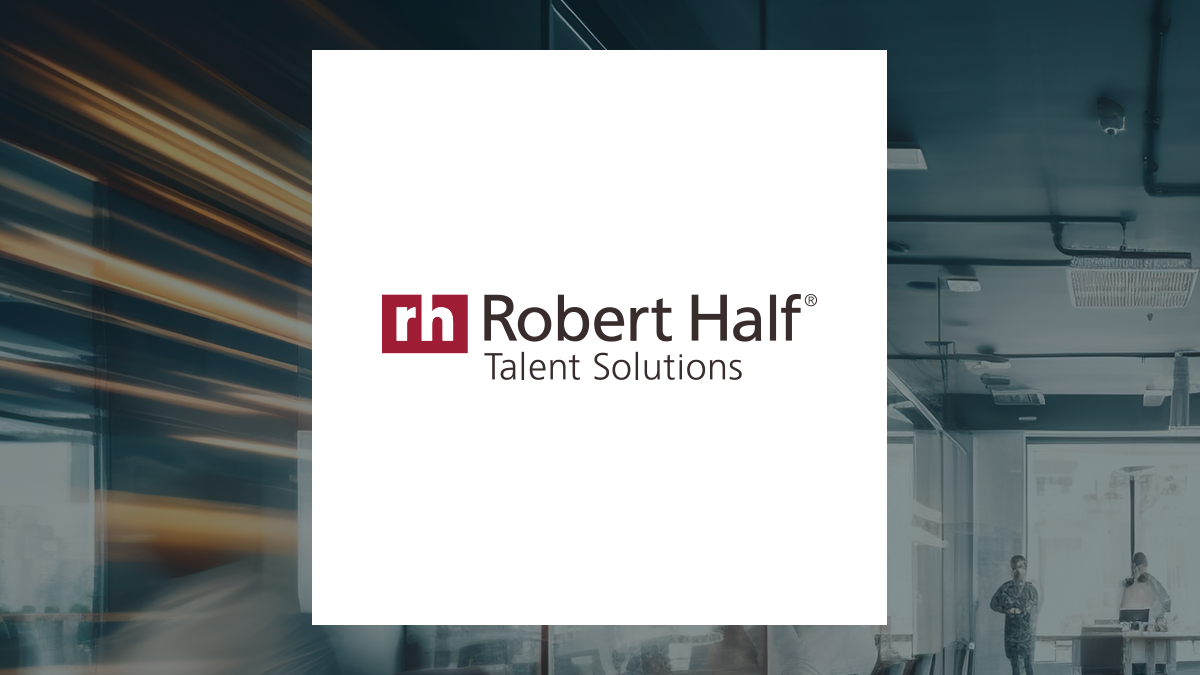 Robert Half logo with Business Services background
