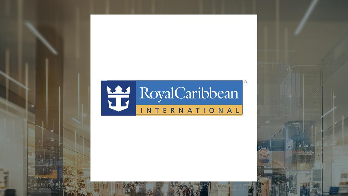 Royal Caribbean Cruises logo with Consumer Discretionary background