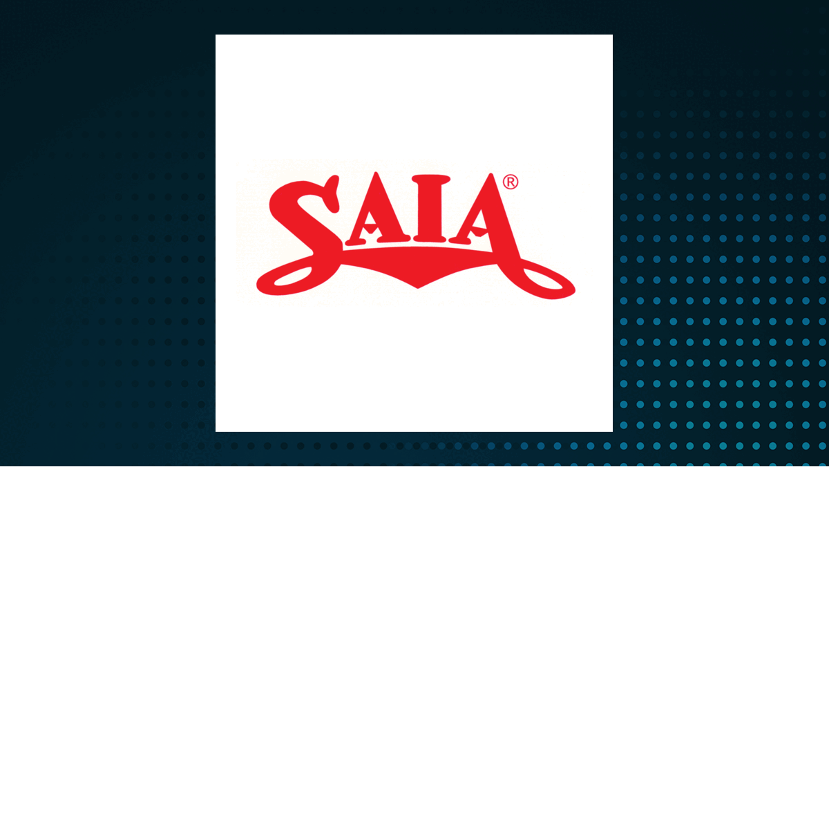 Saia logo with Transportation background