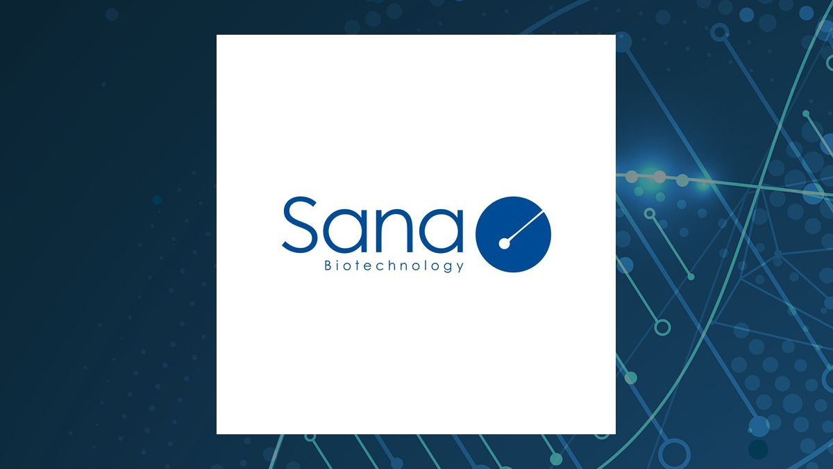 Sana Biotechnology logo with Medical background