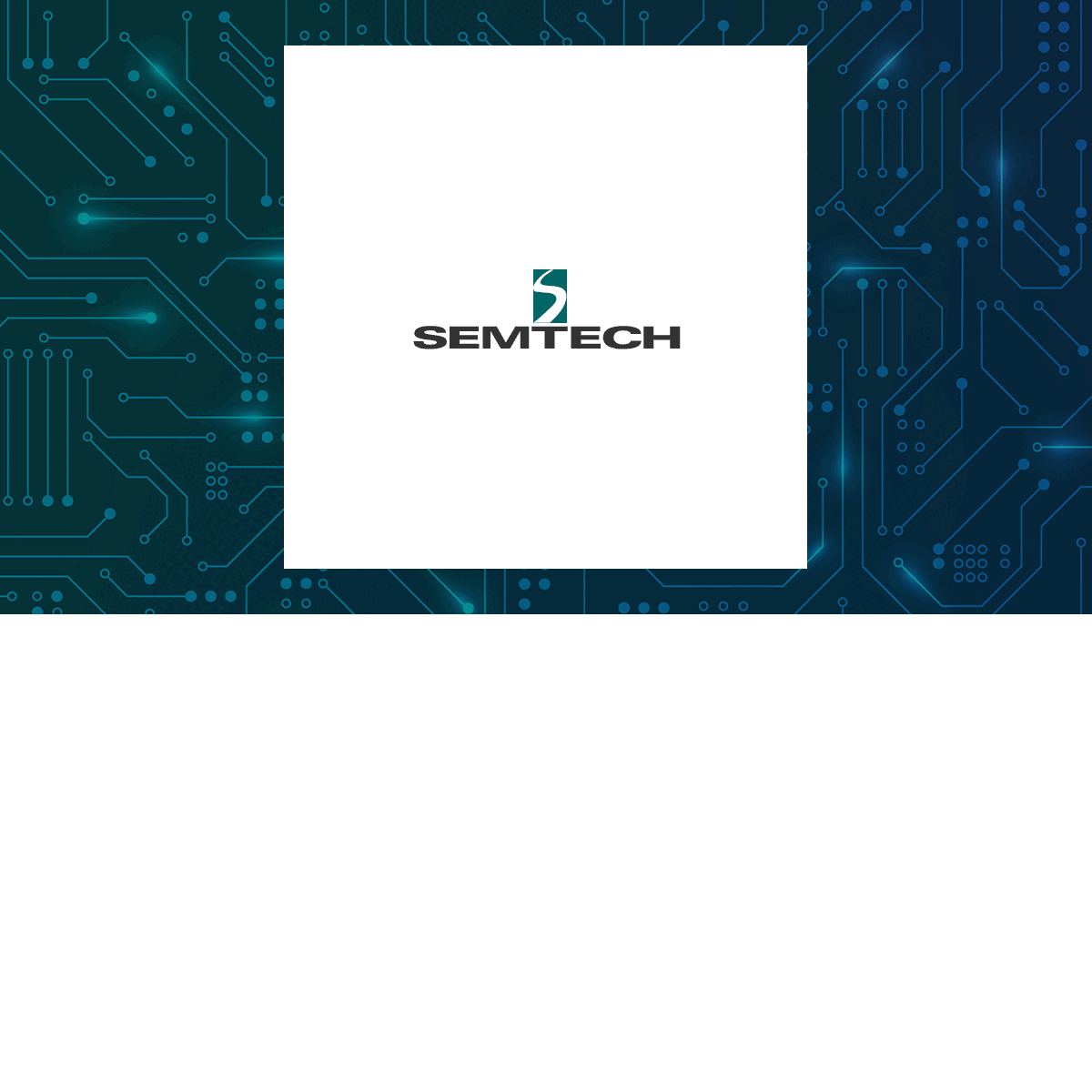 Semtech logo with Computer and Technology background