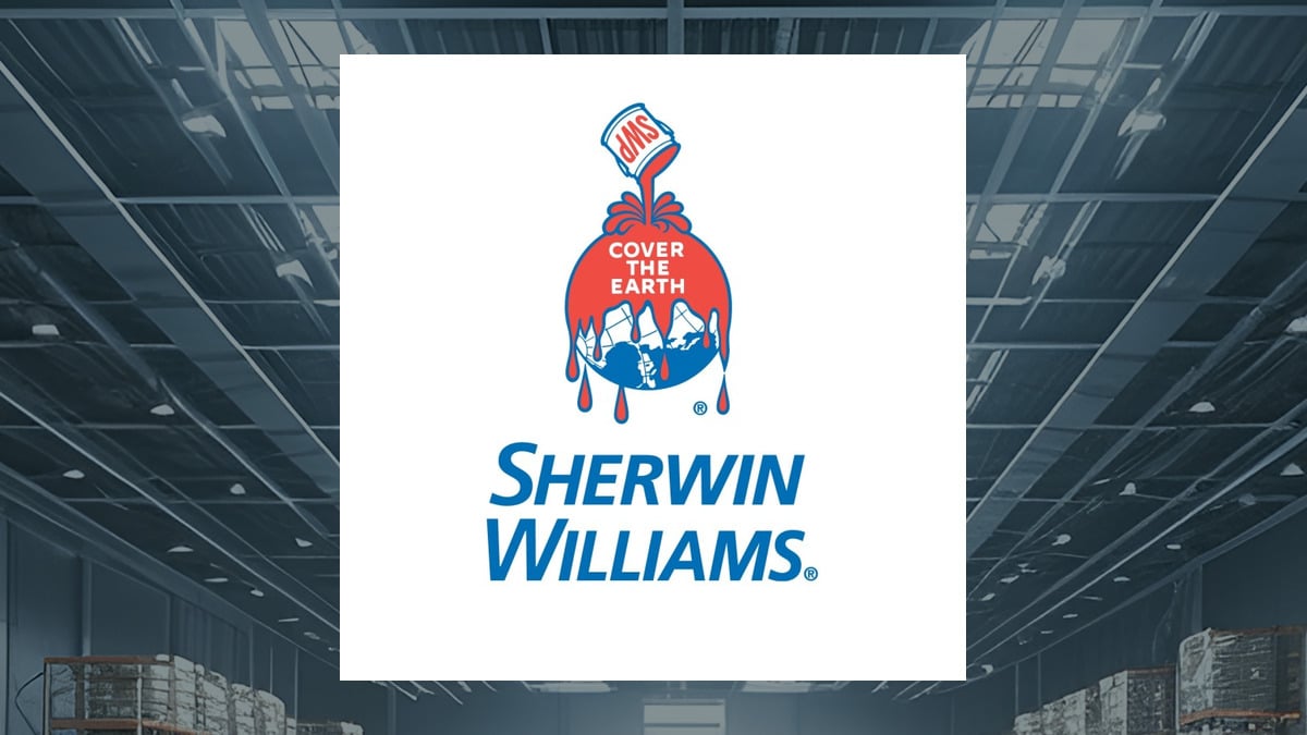 Sherwin-Williams logo with Construction background