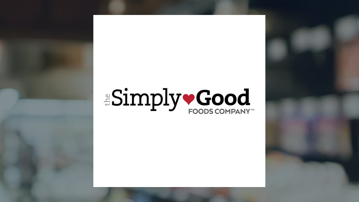 Simply Good Foods logo with Consumer Staples background