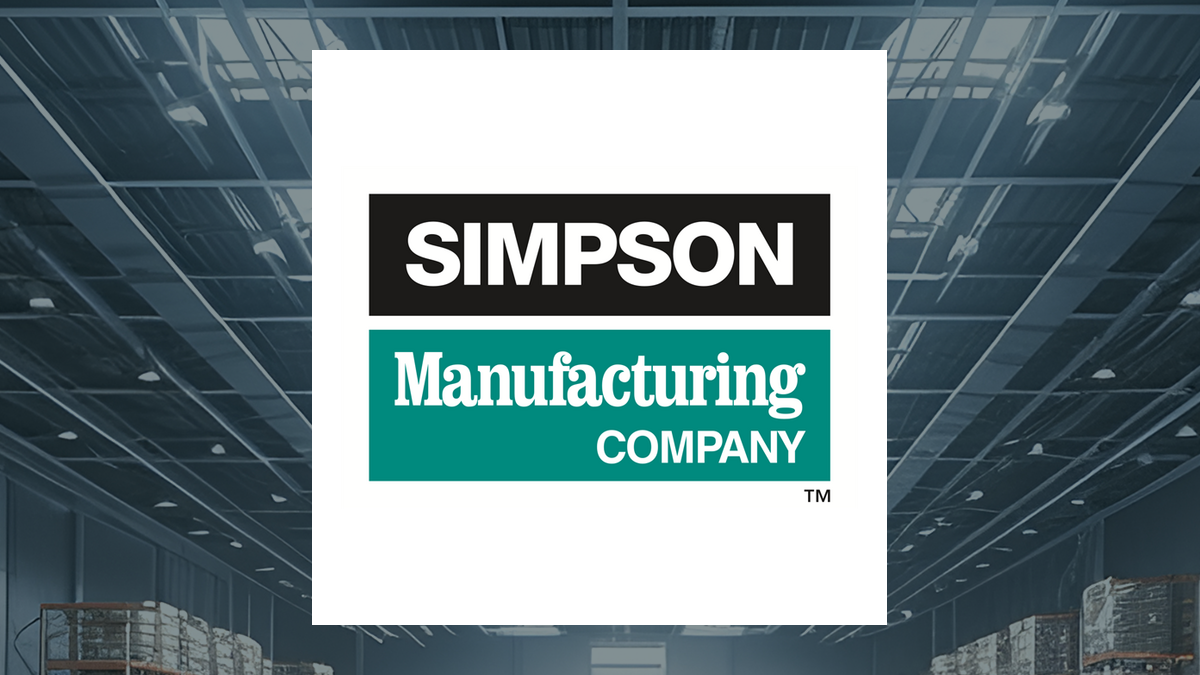 Simpson Manufacturing logo with Construction background