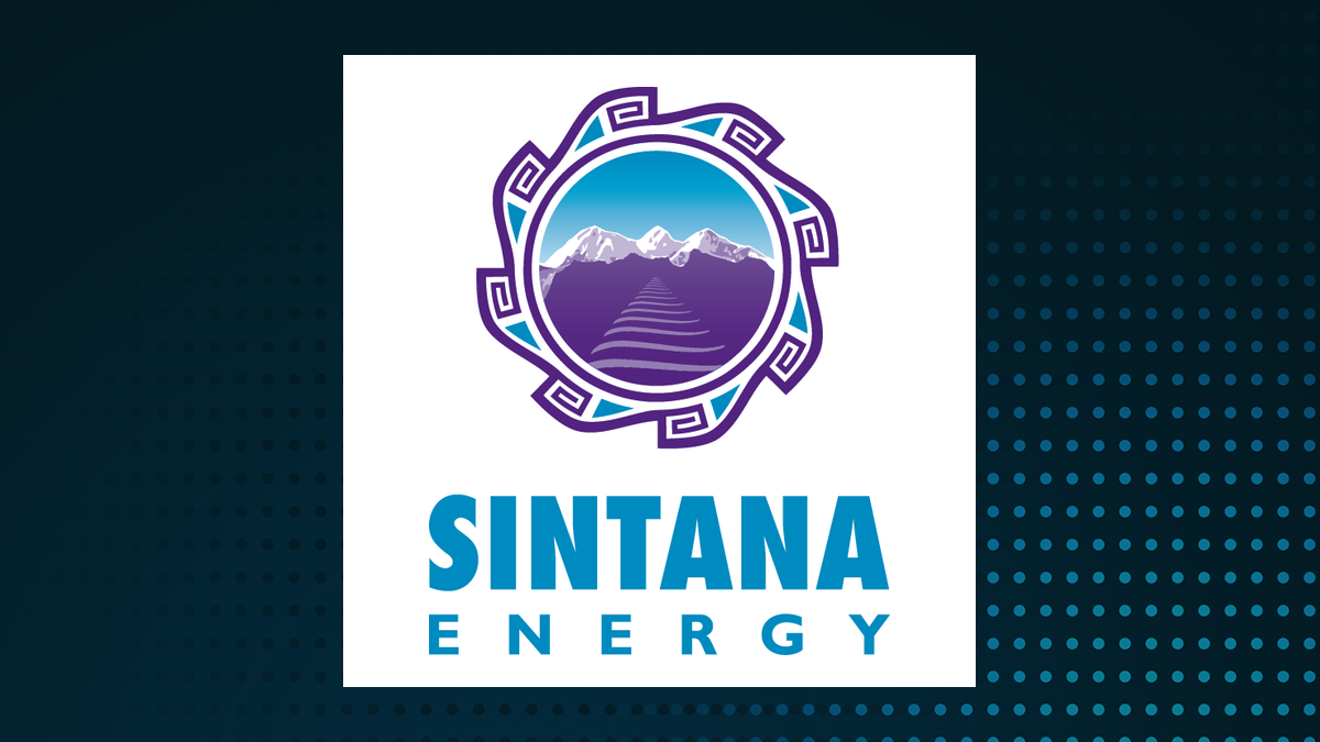 Sintana Energy logo with Energy background