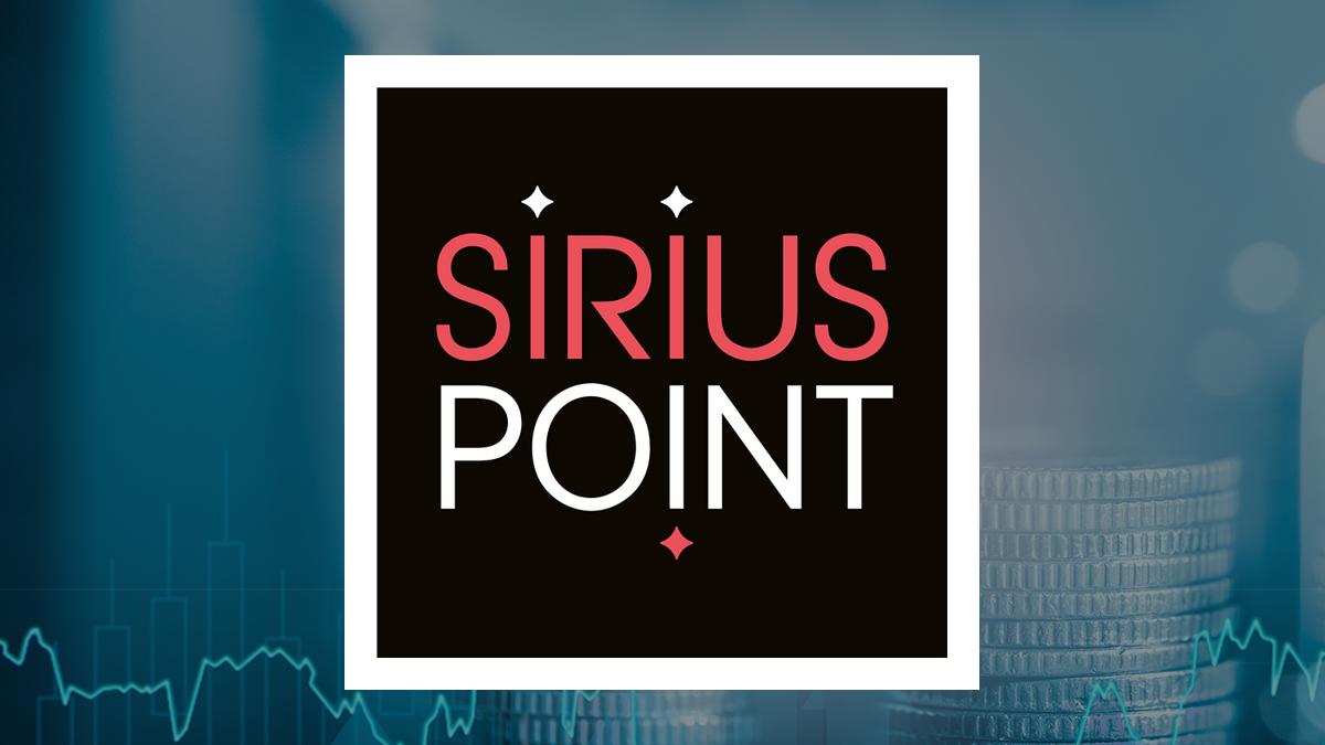 SiriusPoint logo with Finance background