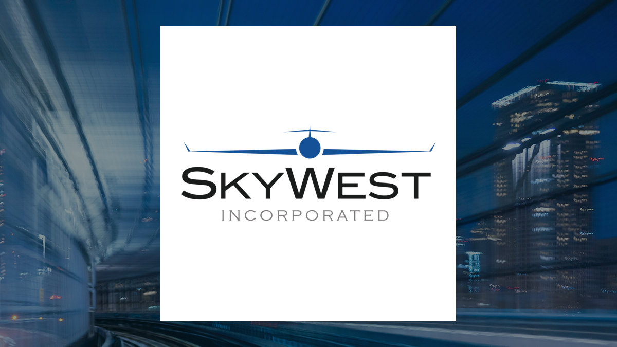 SkyWest logo with Transportation background
