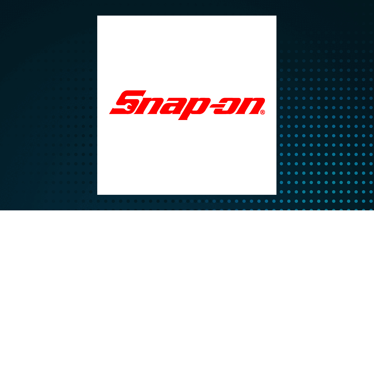 Snap-on logo with Consumer Discretionary background