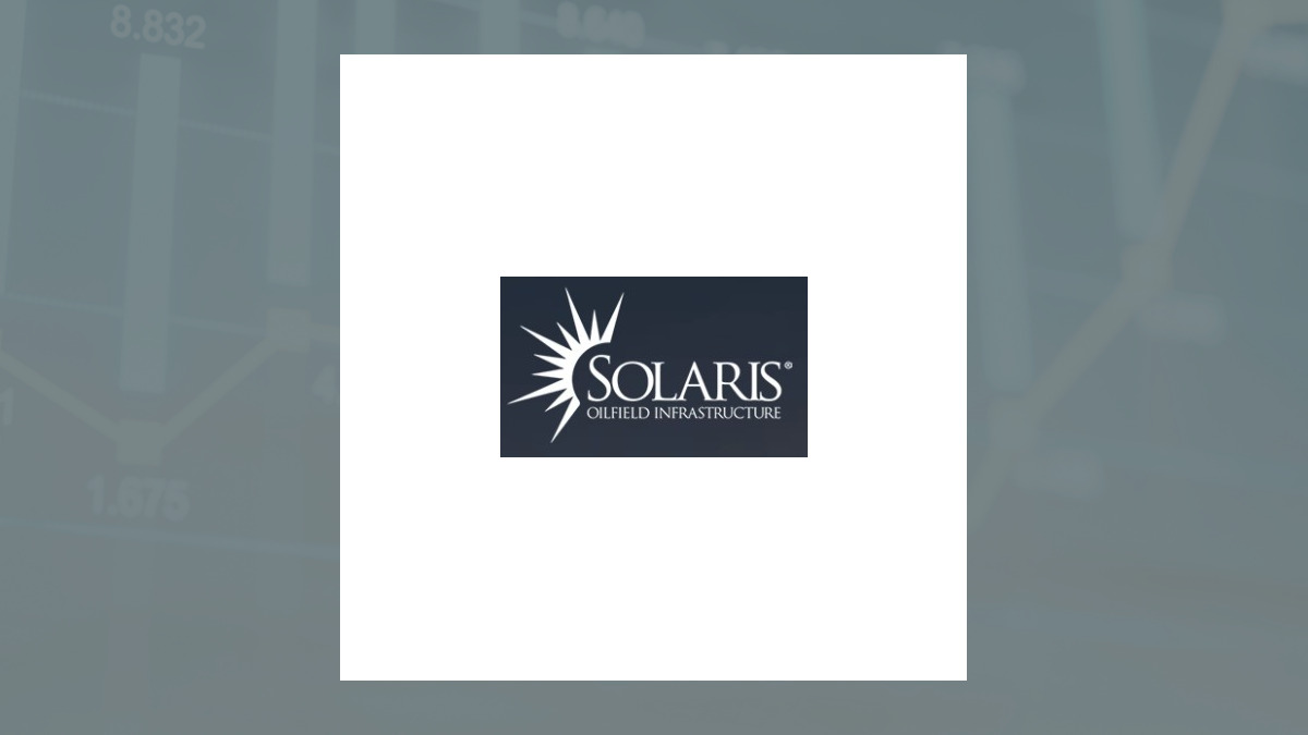 Solaris Oilfield Infrastructure logo with Oils/Energy background