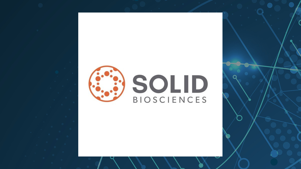 Solid Biosciences logo with Medical background