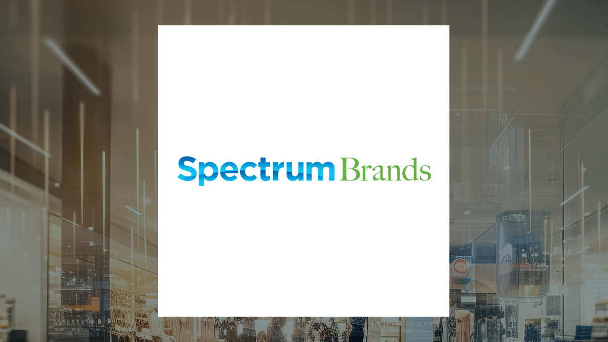 Spectrum Brands logo with Consumer Discretionary background