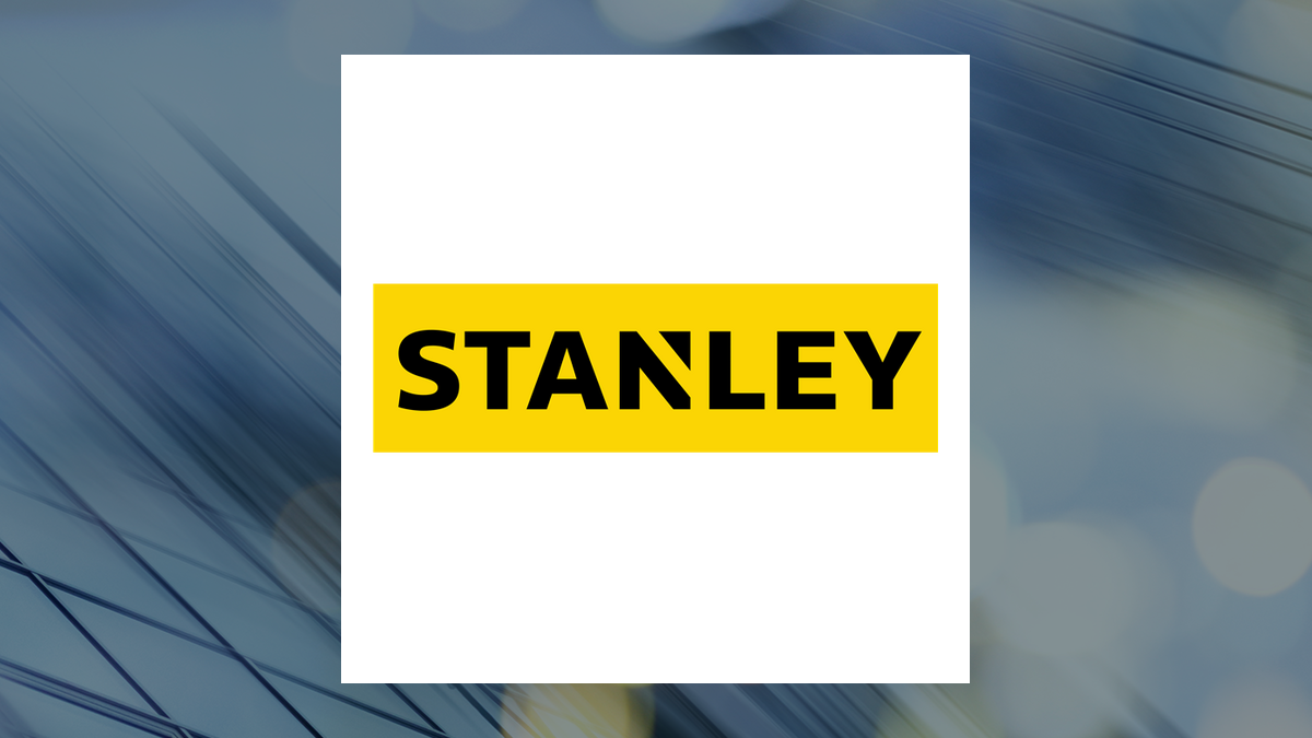 Stanley Black & Decker logo with Industrial Products background