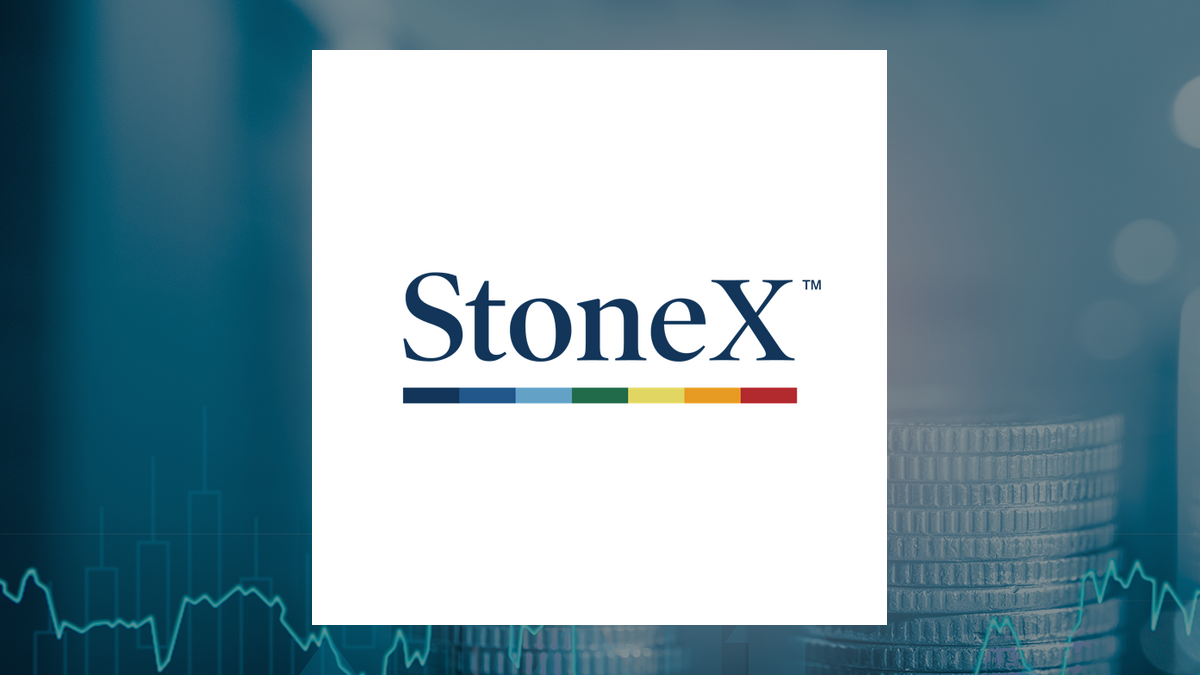 StoneX Group logo with Finance background