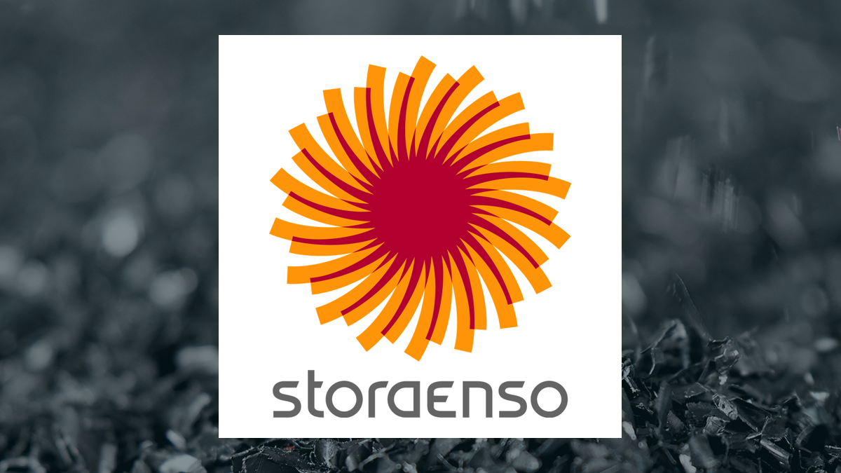Stora Enso Oyj logo with Basic Materials background