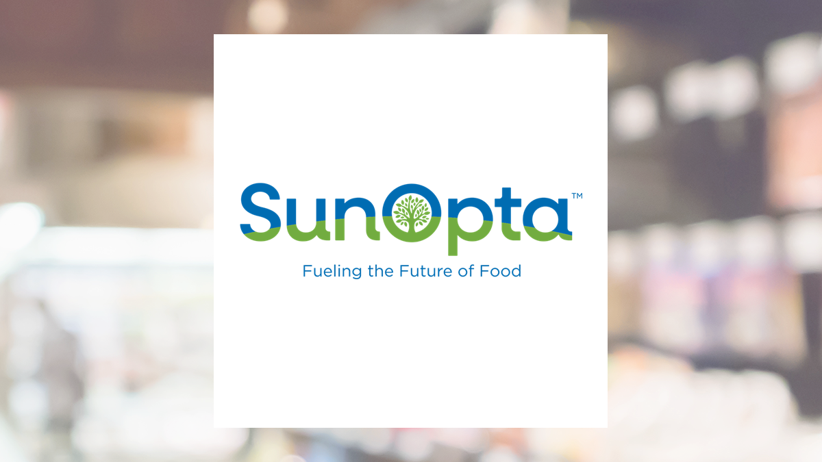 SunOpta logo with Consumer Staples background