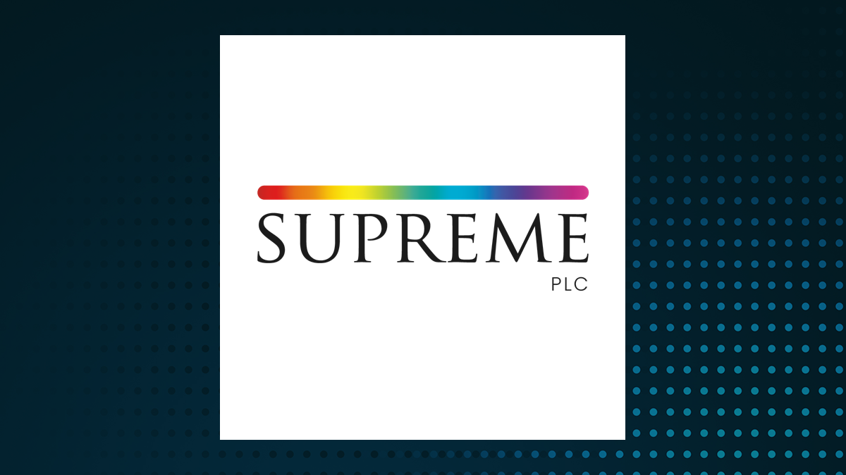 Supreme logo with Industrials background