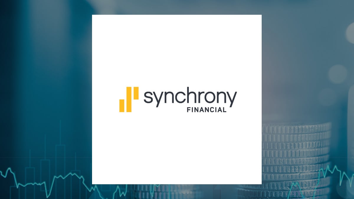 Synchrony Financial logo with Finance background