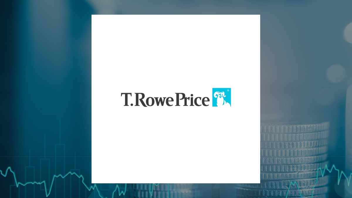 T. Rowe Price Group logo with Finance background