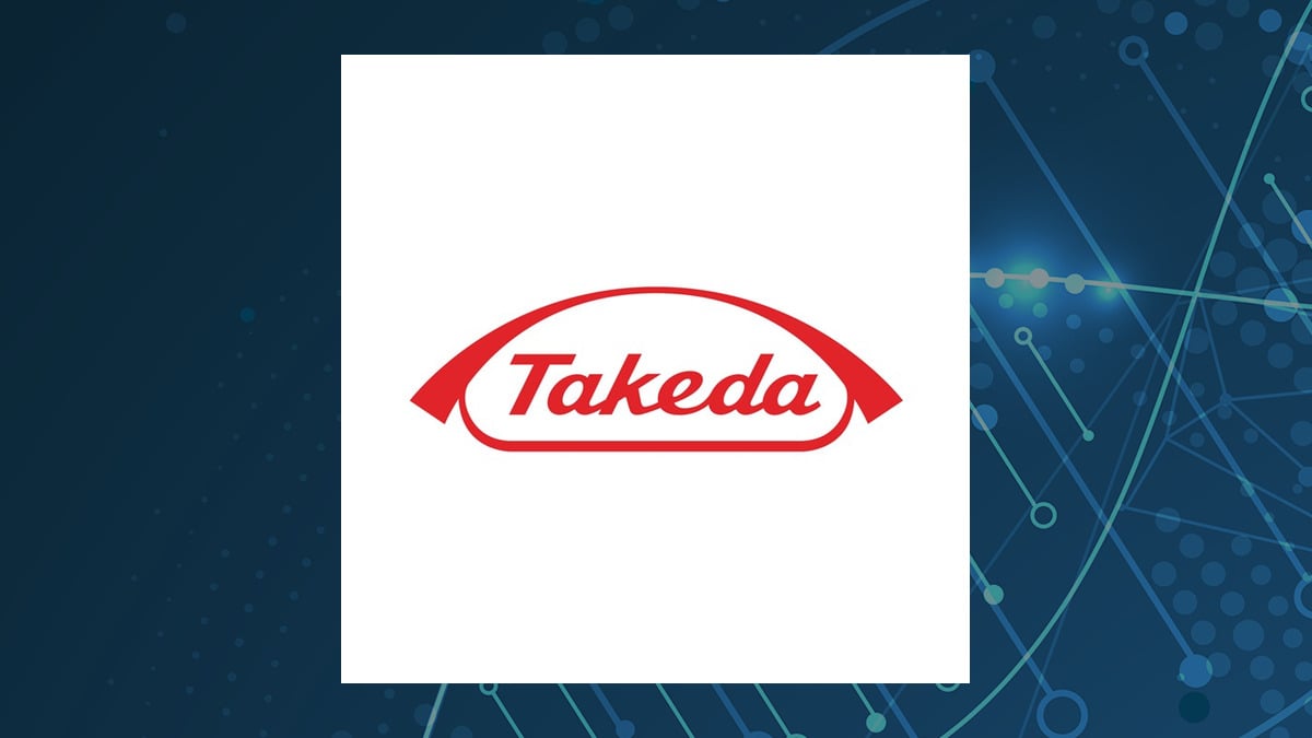 Takeda Pharmaceutical logo with Medical background