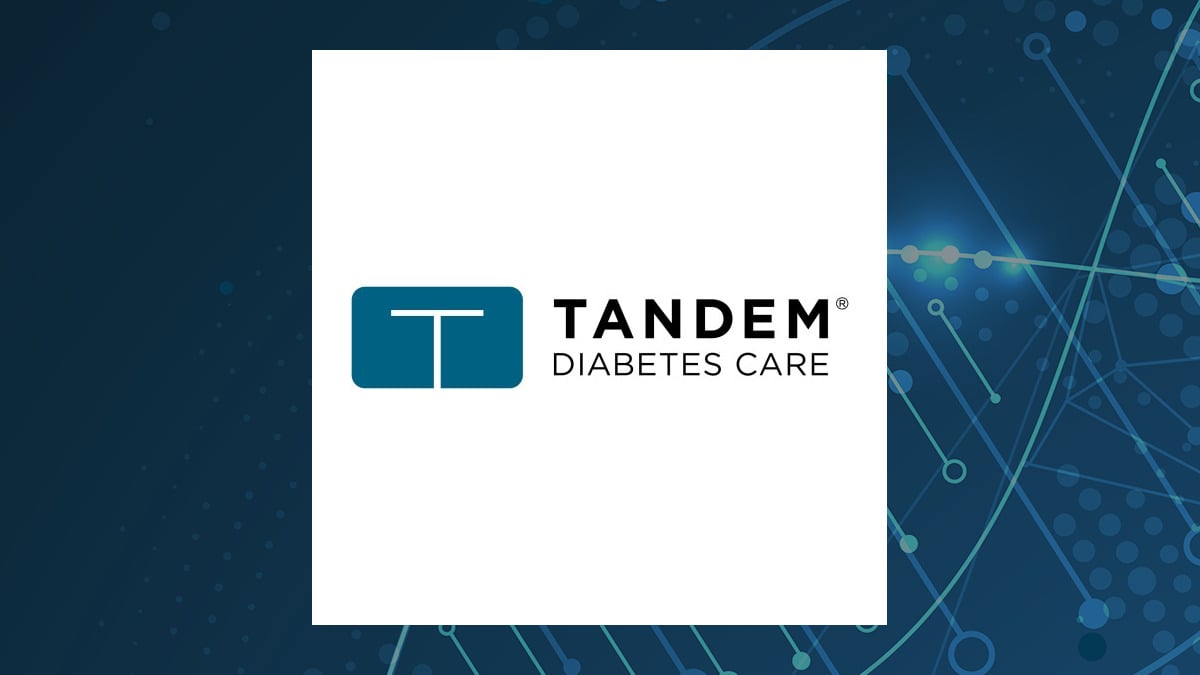 Tandem Diabetes Care logo with Medical background