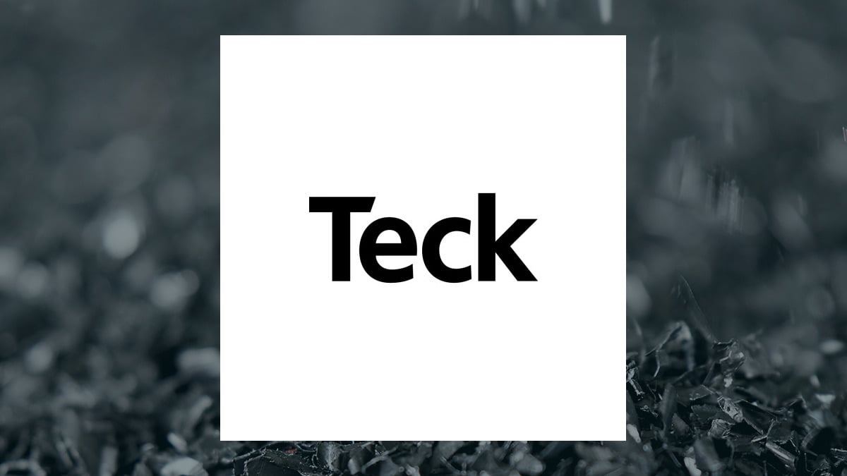 Teck Resources logo with Basic Materials background