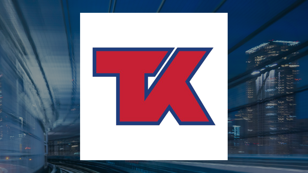 Teekay logo with Transportation background