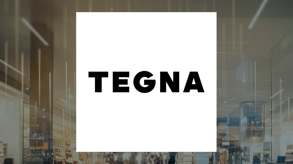 TEGNA logo with Consumer Discretionary background