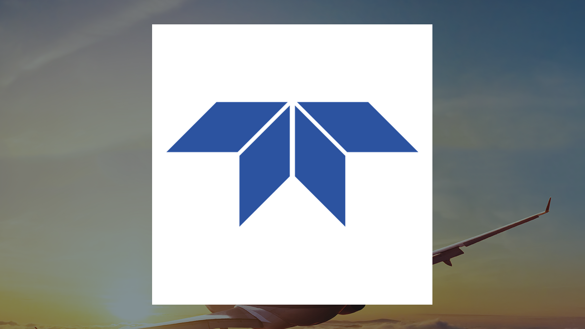 Teledyne Technologies logo with Aerospace background