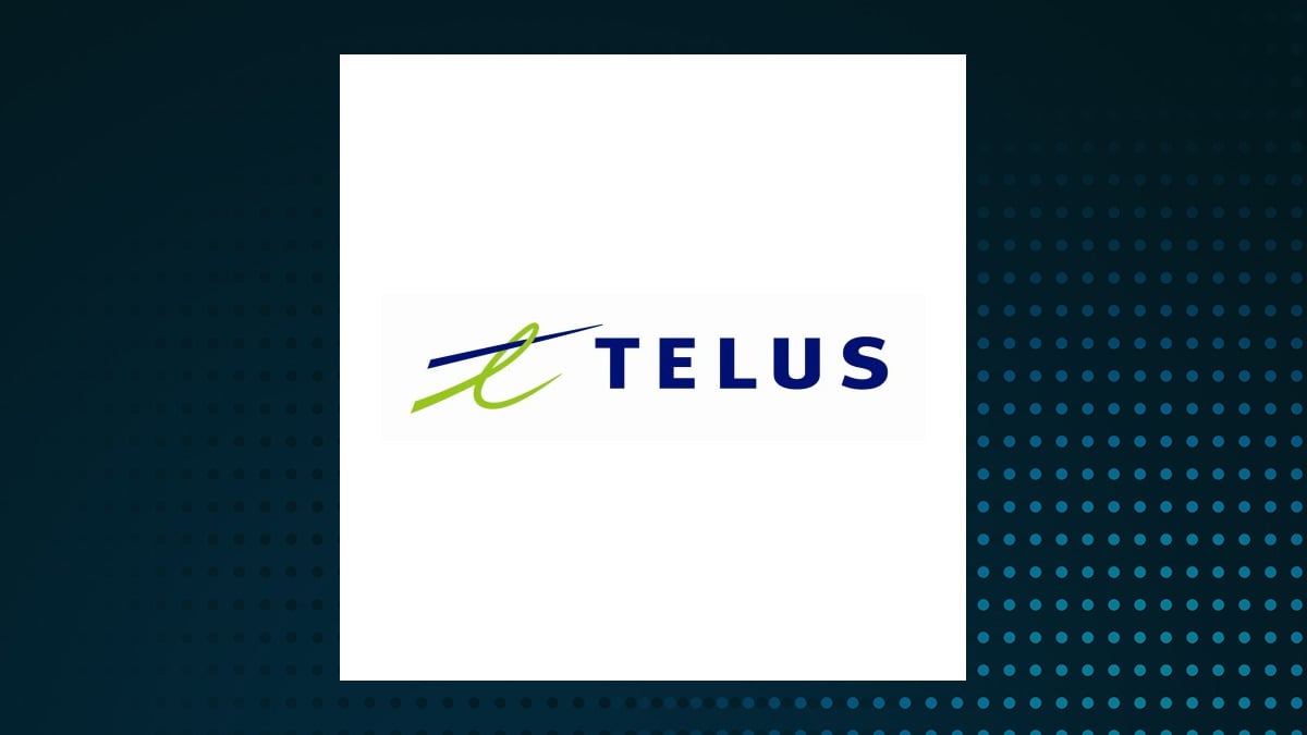 TELUS logo with Communication Services background