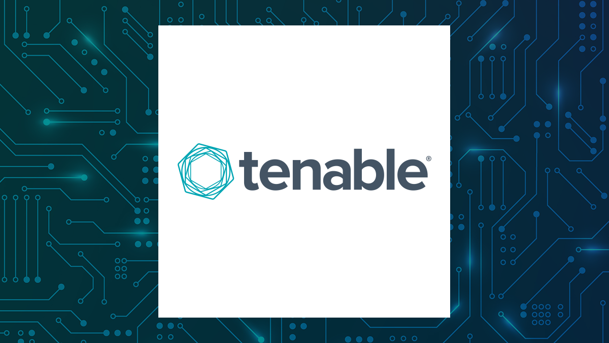 Tenable logo with Computer and Technology background