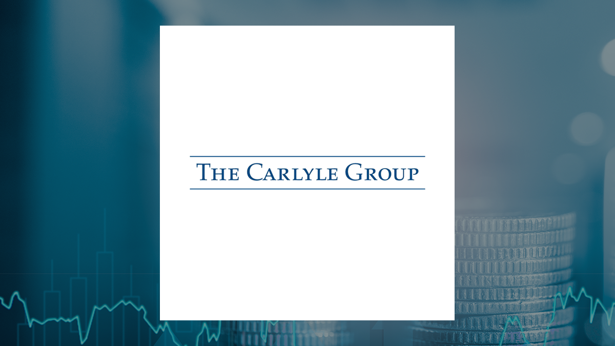 The Carlyle Group logo with Finance background