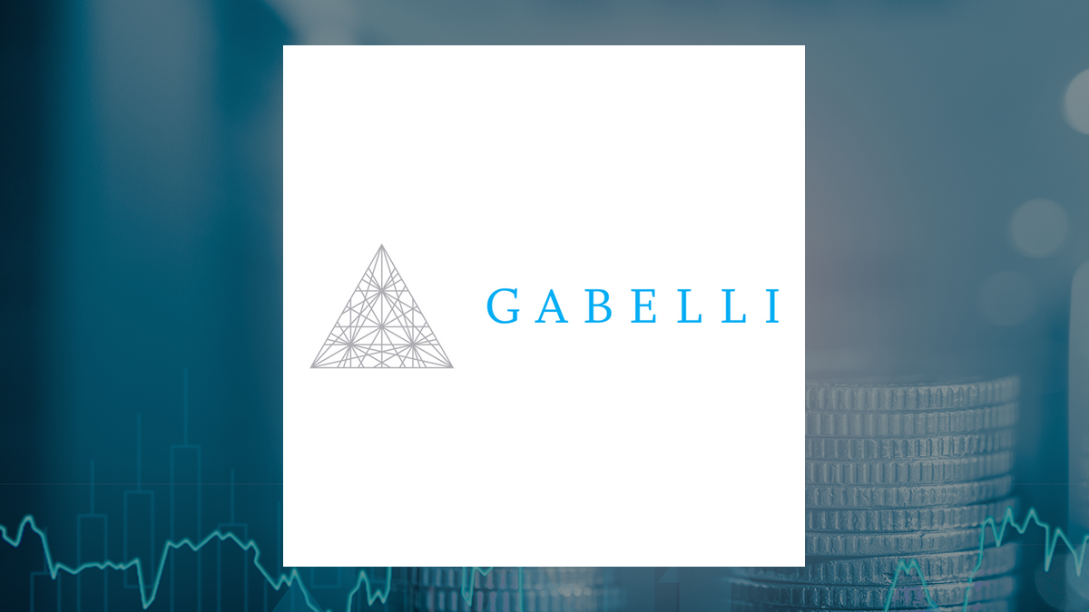 The Gabelli Equity Trust logo with Finance background