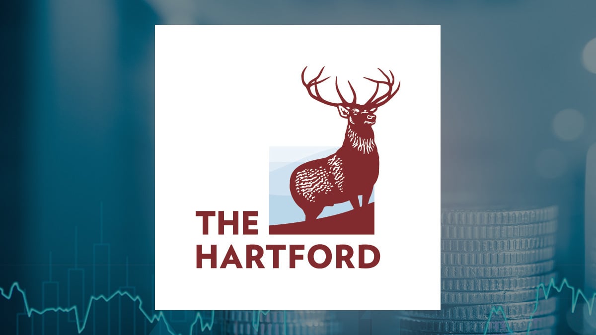 The Hartford Financial Services Group logo with Finance background