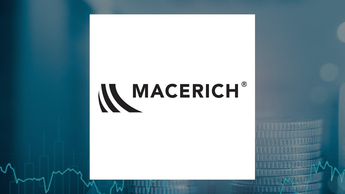 Macerich logo with Finance background