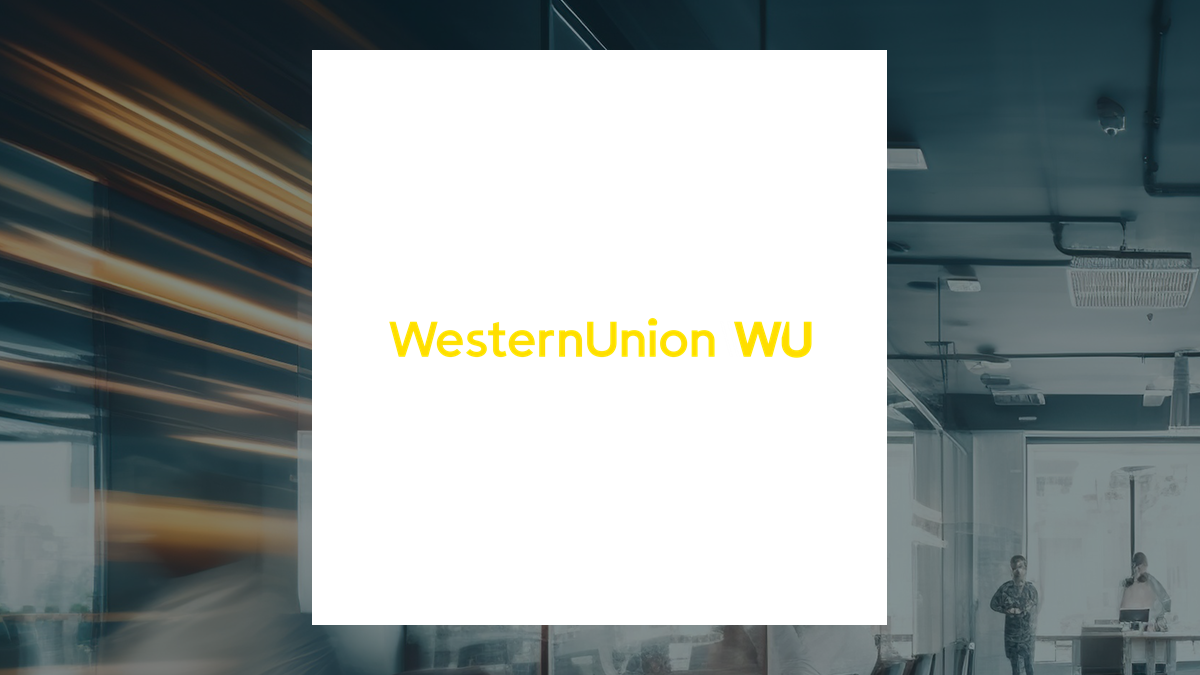 Western Union logo with Business Services background