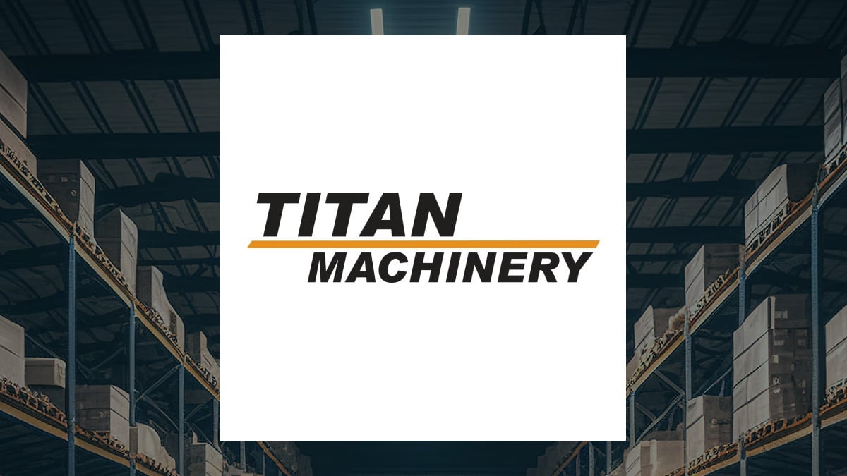 Titan Machinery logo with Retail/Wholesale background