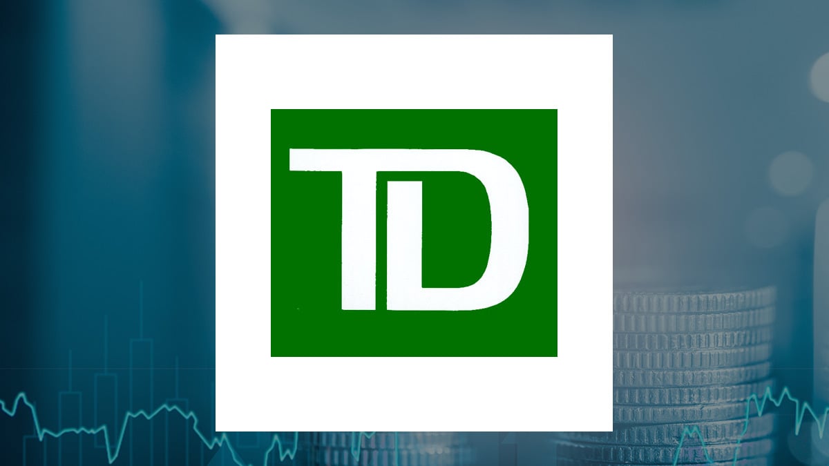 Toronto-Dominion Bank logo with Finance background